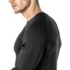 CQR Men’s Combat Shirt Tactical 1/4 Zip Long Sleeve Military BDU Shirts Camo EDC Top with Pockets(Tacti Dri Black)