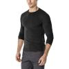 CQR Men’s Combat Shirt Tactical 1/4 Zip Long Sleeve Military BDU Shirts Camo EDC Top with Pockets(Tacti Dri Black)