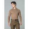 CQR Men’s Combat Shirt Tactical 1/4 Zip Long Sleeve Military BDU Shirts Camo EDC Top with Pockets(Tacti Dri Coyote)