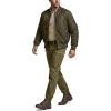 CQR Men’s Flex Lightweight Joggers, Elastic Waist Drawstring Casual Pants, Tapered Fit Water Resistant Outdoor Cargo Pants(Asset Soil Green)