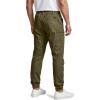 CQR Men’s Flex Lightweight Joggers, Elastic Waist Drawstring Casual Pants, Tapered Fit Water Resistant Outdoor Cargo Pants(Asset Soil Green)