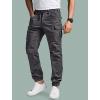 CQR Men’s Flex Lightweight Joggers, Elastic Waist Drawstring Casual Pants, Tapered Fit Water Resistant Outdoor Cargo Pants(Squad Charcoal)
