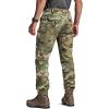 CQR Men’s Flex Lightweight Joggers, Elastic Waist Drawstring Casual Pants, Tapered Fit Water Resistant Outdoor Cargo Pants(Squad Utility Camo)