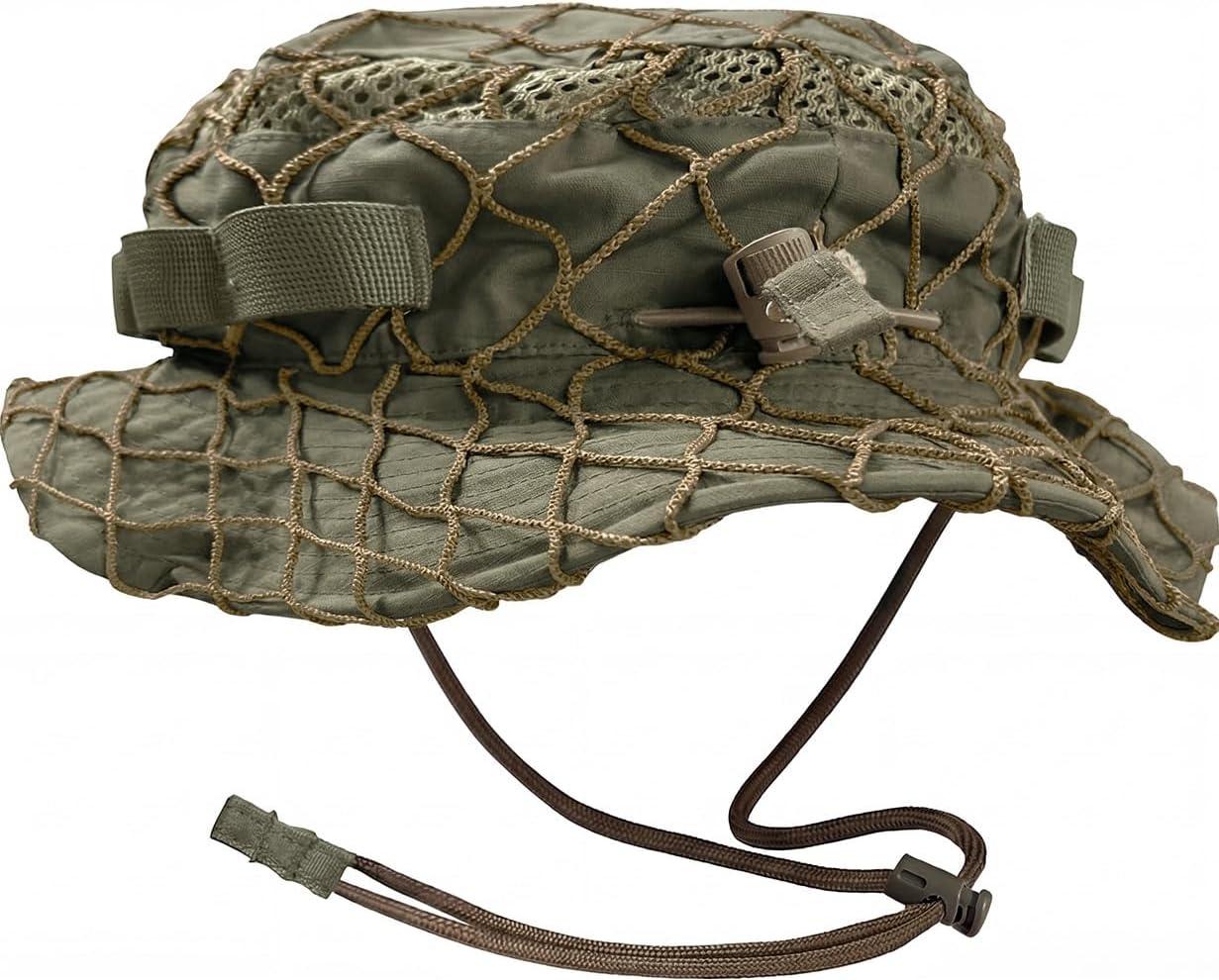 image:imageCQR Mens Tactical Boonie Hat Breathable Packable Sun Hat for Hunting Hiking Fishing Shooting and Outdoor ActivitiesRecon Soil Green