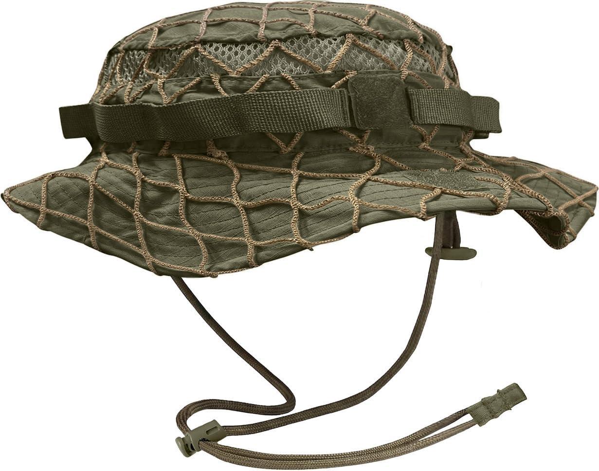 image:imageCQR Mens Tactical Boonie Hat Breathable Packable Sun Hat for Hunting Hiking Fishing Shooting and Outdoor ActivitiesRecon Soil Green