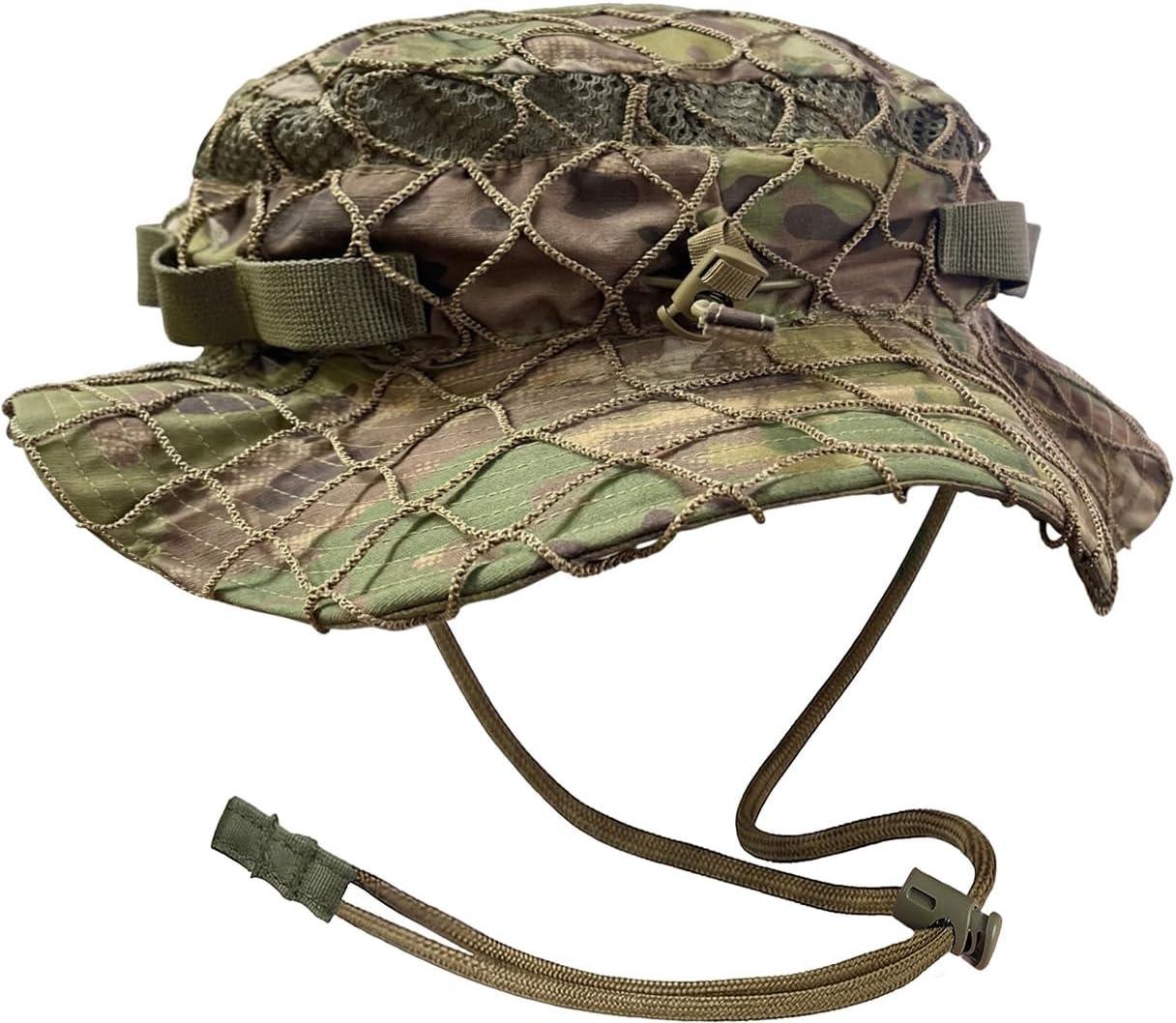 image:imageCQR Mens Tactical Boonie Hat Breathable Packable Sun Hat for Hunting Hiking Fishing Shooting and Outdoor ActivitiesRecon Utility Camo