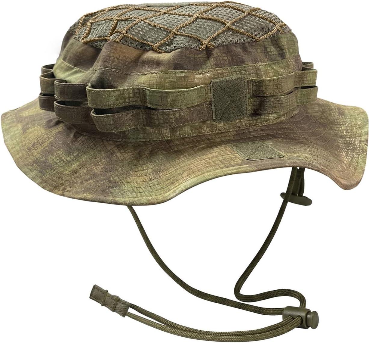 image:imageCQR Mens Tactical Boonie Hat Breathable Packable Sun Hat for Hunting Hiking Fishing Shooting and Outdoor ActivitiesSentinel Fractal Camo