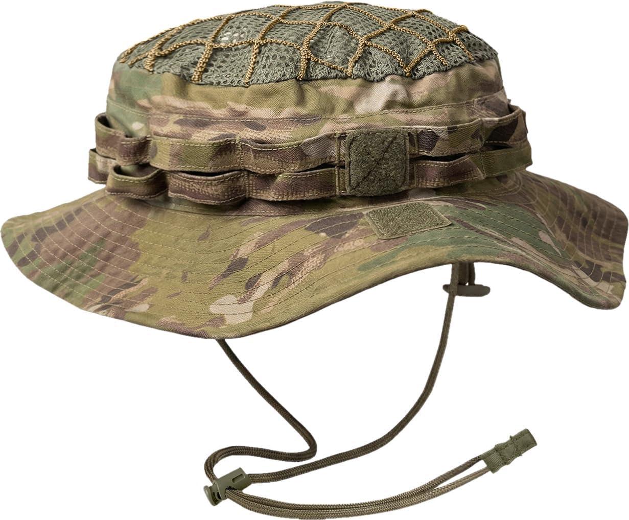 image:imageCQR Mens Tactical Boonie Hat Breathable Packable Sun Hat for Hunting Hiking Fishing Shooting and Outdoor ActivitiesSentinel Utility Camo