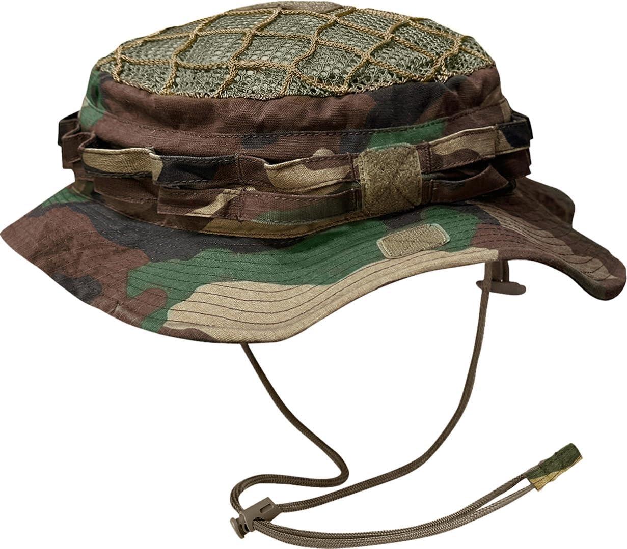 image:imageCQR Mens Tactical Boonie Hat Breathable Packable Sun Hat for Hunting Hiking Fishing Shooting and Outdoor ActivitiesSentinel Woodland Olive