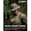 CQR Men’s Tactical Boonie Hat, Breathable Packable Sun Hat for Hunting, Hiking, Fishing, Shooting, and Outdoor Activities(Recon Utility Camo)