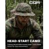 CQR Men’s Tactical Boonie Hat, Breathable Packable Sun Hat for Hunting, Hiking, Fishing, Shooting, and Outdoor Activities(Recon Woodland Olive)