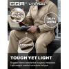 CQR Men’s Tactical Ripstop Zip-Front Coverall, Lightweight Durable Utility Work Jumpsuit for Mechanics and Technicians(Vortex Alamo Khaki)