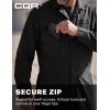 CQR Men’s Tactical Ripstop Zip-Front Coverall, Lightweight Durable Utility Work Jumpsuit for Mechanics and Technicians(Vortex Black)