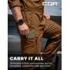 CQR Men’s Tactical Ripstop Zip-Front Coverall, Lightweight Durable Utility Work Jumpsuit for Mechanics and Technicians(Vortex Copper Brown)