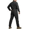 CQR Men’s Tactical Ripstop Zip-Front Coverall, Lightweight Durable Utility Work Jumpsuit for Mechanics and Technicians(Vortex Lt Black)