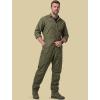 CQR Men’s Tactical Ripstop Zip-Front Coverall, Lightweight Durable Utility Work Jumpsuit for Mechanics and Technicians(Vortex Soil Green)