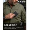 CQR Men’s Tactical Ripstop Zip-Front Coverall, Lightweight Durable Utility Work Jumpsuit for Mechanics and Technicians(Vortex Soil Green)