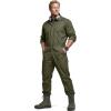 CQR Men’s Tactical Ripstop Zip-Front Coverall, Lightweight Durable Utility Work Jumpsuit for Mechanics and Technicians(Vortex Lt Soil Green)
