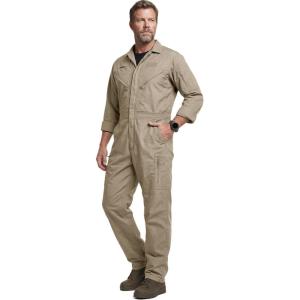 CQR Men’s Tactical Ripstop Zip-Front Coverall, Lightweight Durable Utility Work Jumpsuit for Mechanics and Technicians(Vortex Alamo Khaki)