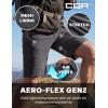 CQR Men’s Quick Dry Stretch Hiking Cargo Shorts, Lightweight Water Resistant Tactical Casual, Golf & Outdoor with Pockets(Rocky Aero Flex Black)