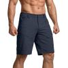 CQR Men’s Quick Dry Stretch Hiking Cargo Shorts, Lightweight Water Resistant Tactical Casual, Golf & Outdoor with Pockets(Rocky Aero Flex Pristine Navy)
