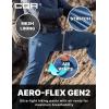CQR Men’s Quick Dry Tactical Pants, Water Resistant Outdoor Pants, Lightweight Stretch Cargo Work Hiking Pants(Rocky Alpine W/Belt Glaucous)