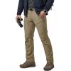 CQR Men’s Quick Dry Tactical Pants, Water Resistant Outdoor Pants, Lightweight Stretch Cargo Work Hiking Pants(Rocky Alpine W/Belt Tan)